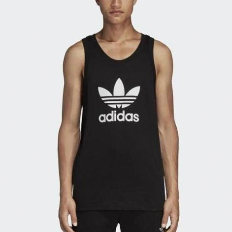 Жилет adidas originals Men's Trefoil logo Vest Black — фото 3