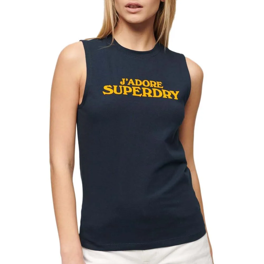 

Футболка Superdry Sport Luxe Graphic Fitted, синий