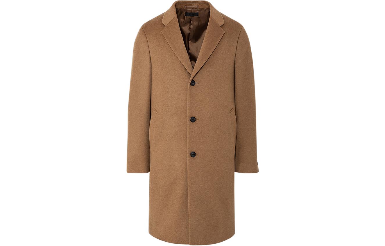 

UNIQLO Коричневое пальто мужское, Umber