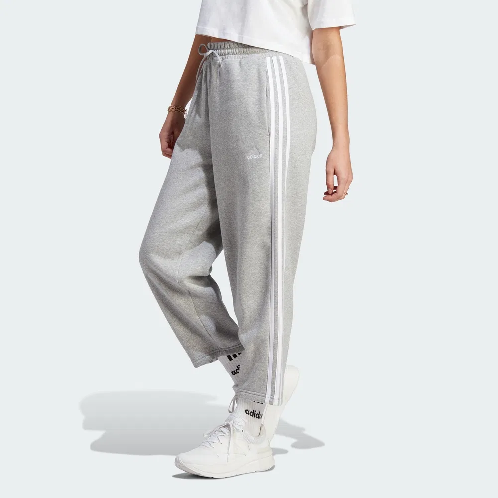 Женские флисовые брюки Essential 3S Open Hem серые от Adidas
