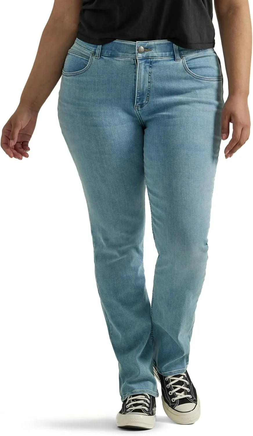 

Lee Women's Plus Size Ultra Lux Comfort with Flex Motion Straight Leg Jean