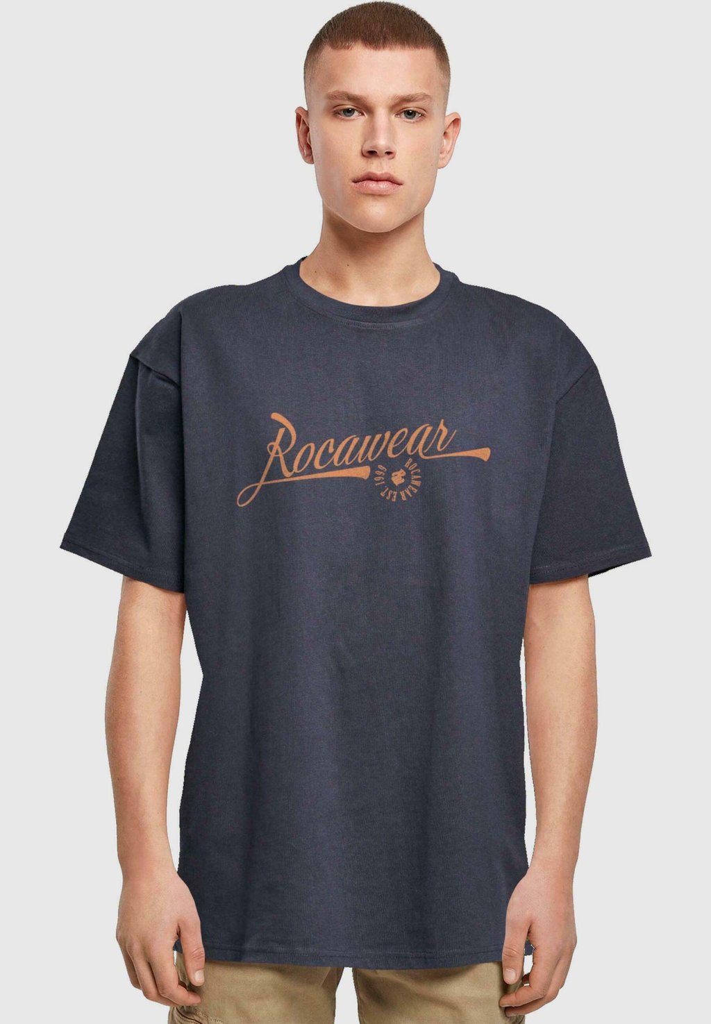 

Рубашка с принтом Rocawear, синий