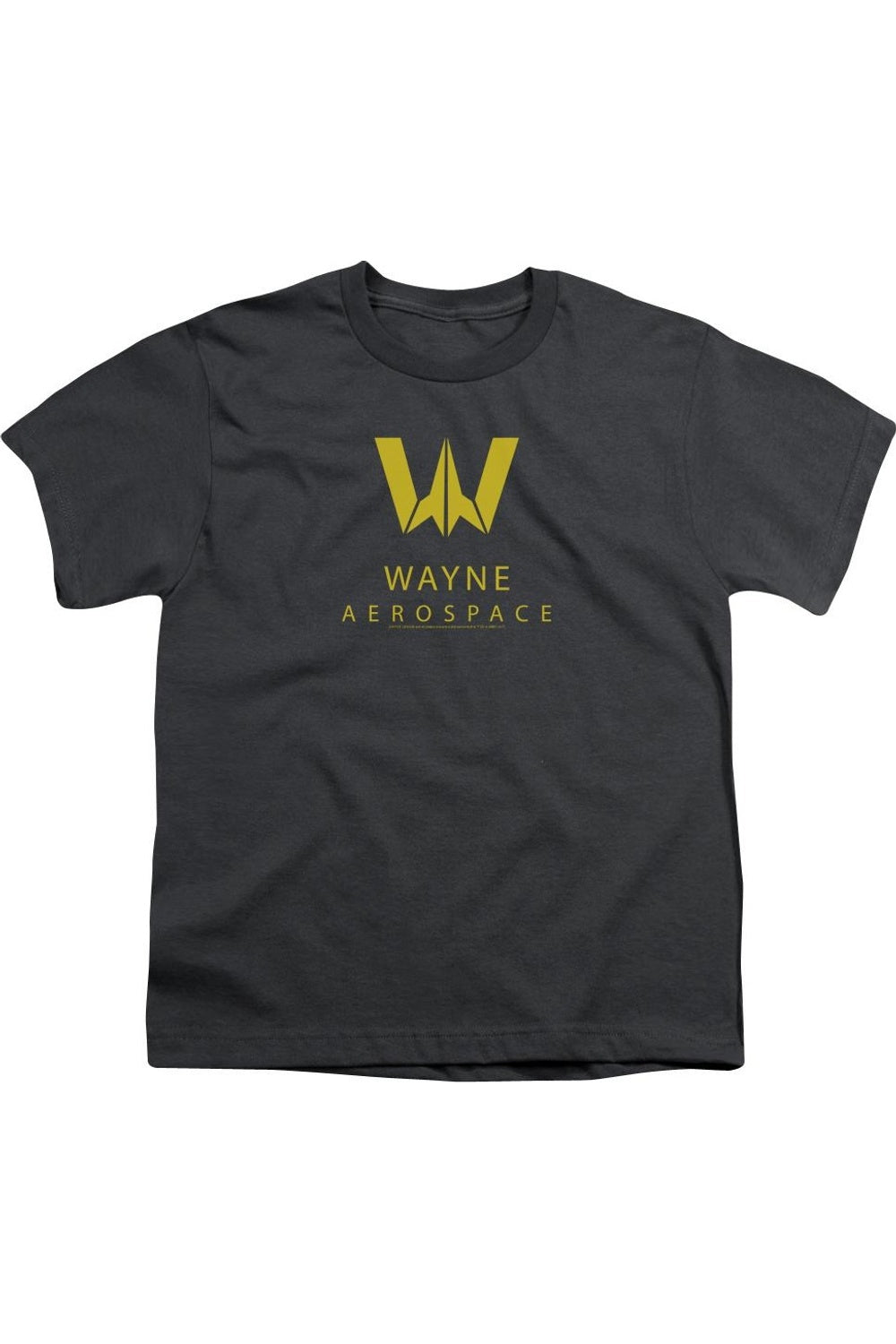 

Футболка с коротким рукавом для детей "Wayne Aerospace" по мотивам фильма "Лига справедливости" Gildan, Charcoal