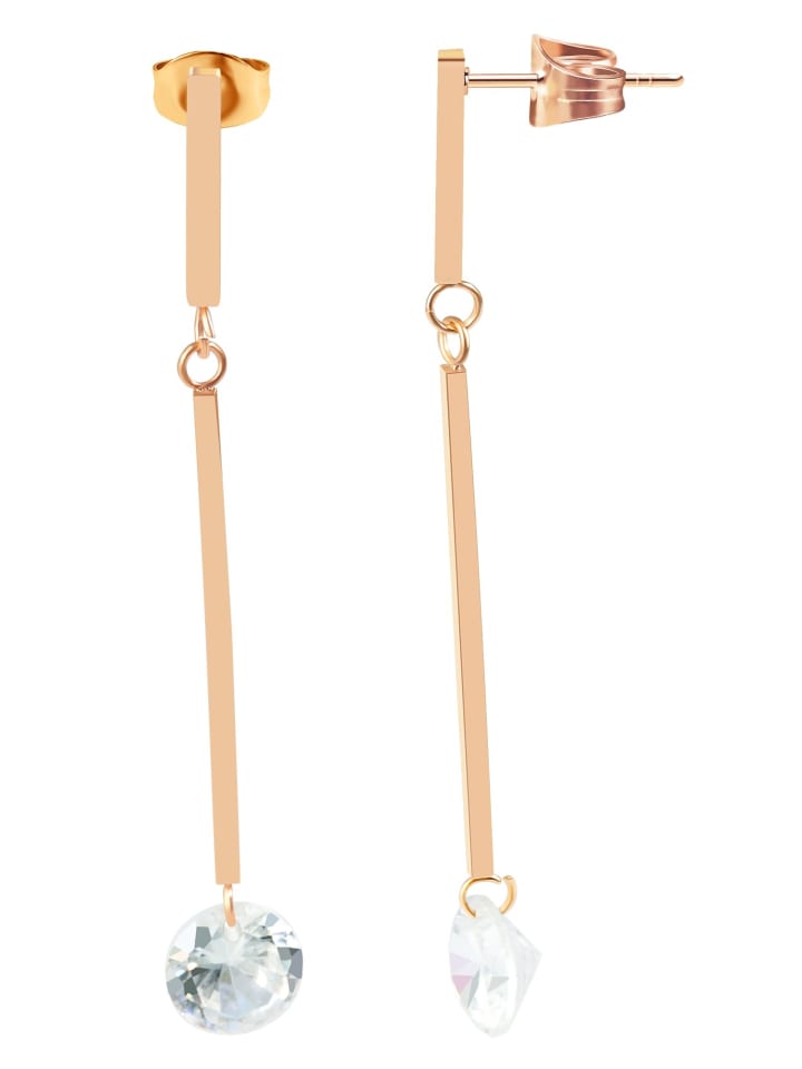 

Adeliás Женские серьги - серьги-гвоздики из нержавеющей стали в золотом исполнении