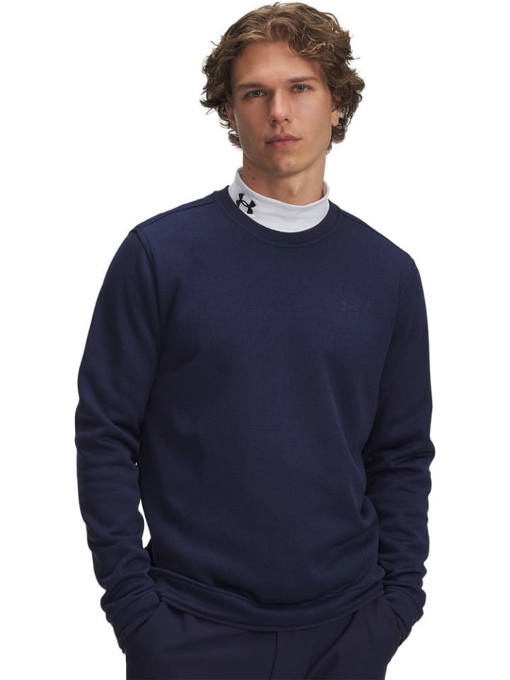 

Флисовая куртка/флисовый свитер Sweater Fleece Crew синего цвета Under Armour