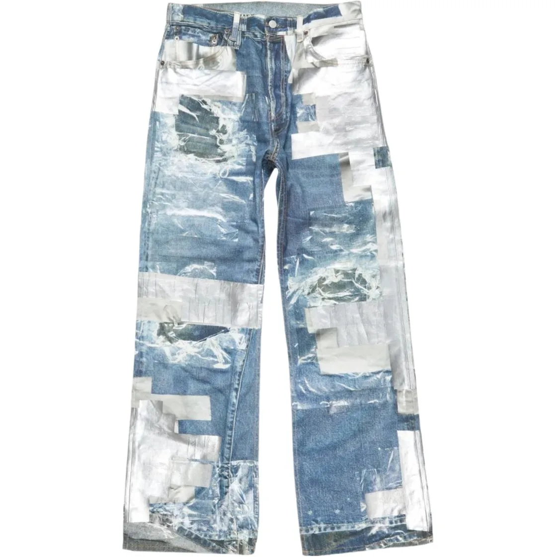 Acne Studios Джинсы мужские синие прямого кроя