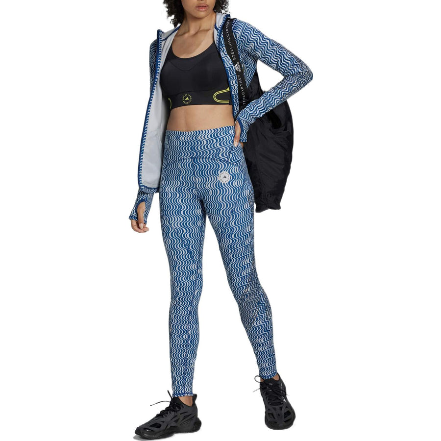 Леггинсы (WMNS) adidas by Stella McCartney TruePace Running COLD.RDY Leggings 'Teal' — фото 2