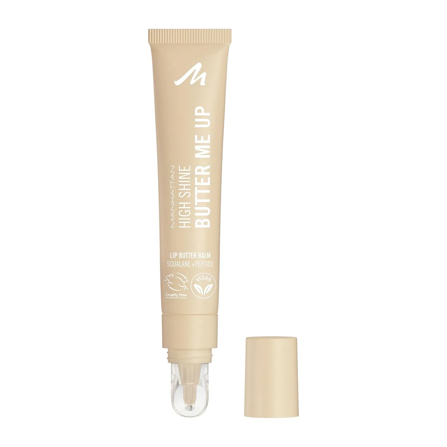 Тинтованный бальзам для губ «High Shine Butter Me Up Lip Butter Balm» от Manhattan, оттенок 000 Vanilla Frost Manhattan, 000 Vanilla Frost