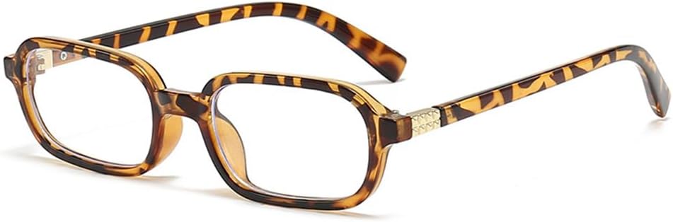 

Ретро прямоугольные стильные солнцезащитные очки для женщин в винтажном стиле, модные, забавные, в стиле Y2K, маленькие, квадратные, в стиле 90-х HEPTAGRAM 7, Tortoise/Transparent