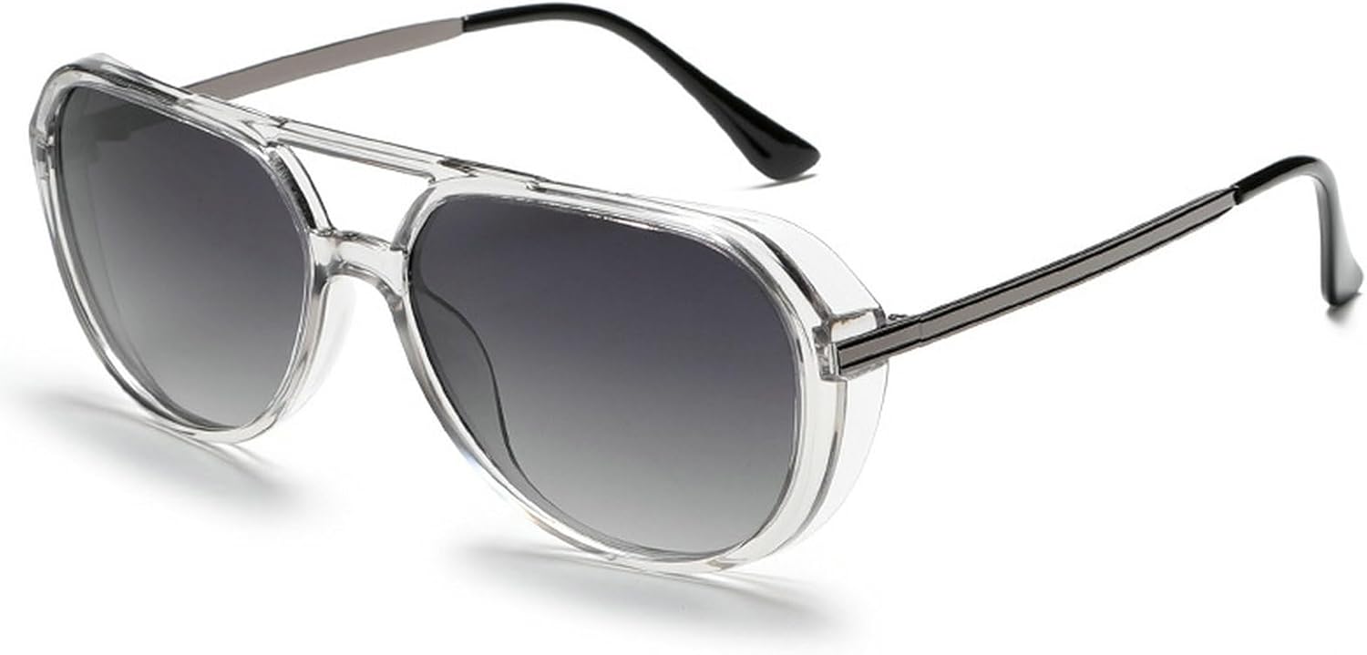 

Винтажные солнцезащитные очки-пилот большого размера для женщин и мужчин, модные ретро-очки-пилот в стиле 70-х, с крупной оправой, черные солнцезащитные очки для женщин mincl, C8