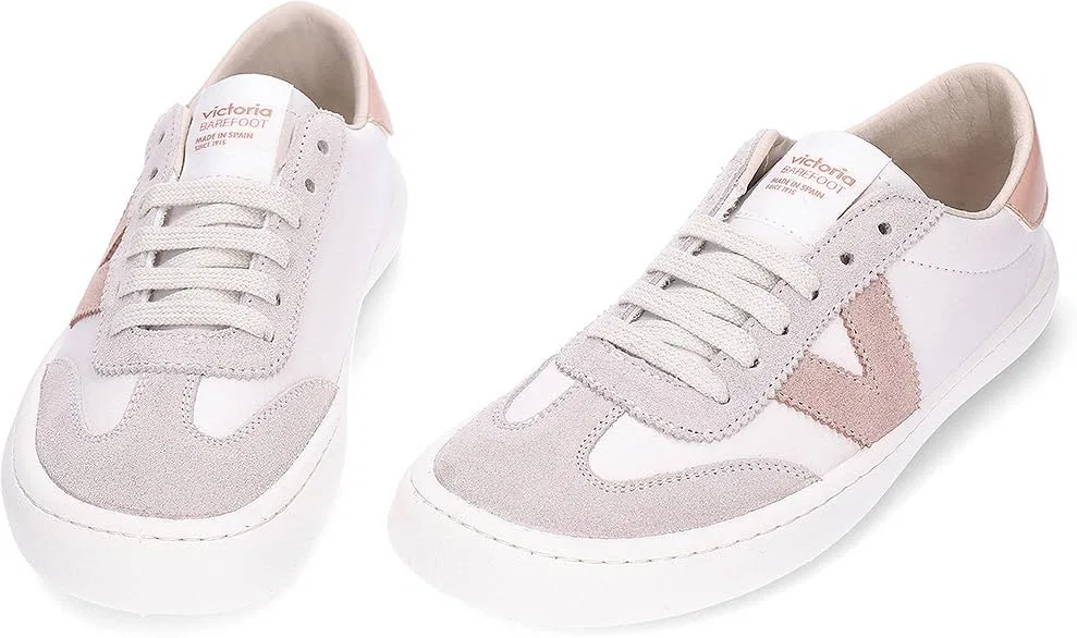 Кроссовки victoria Olmo Barefoot Unisex Trainers Leather Look & Coloured & Suede Inserts 1186100 for Adults — фото 2