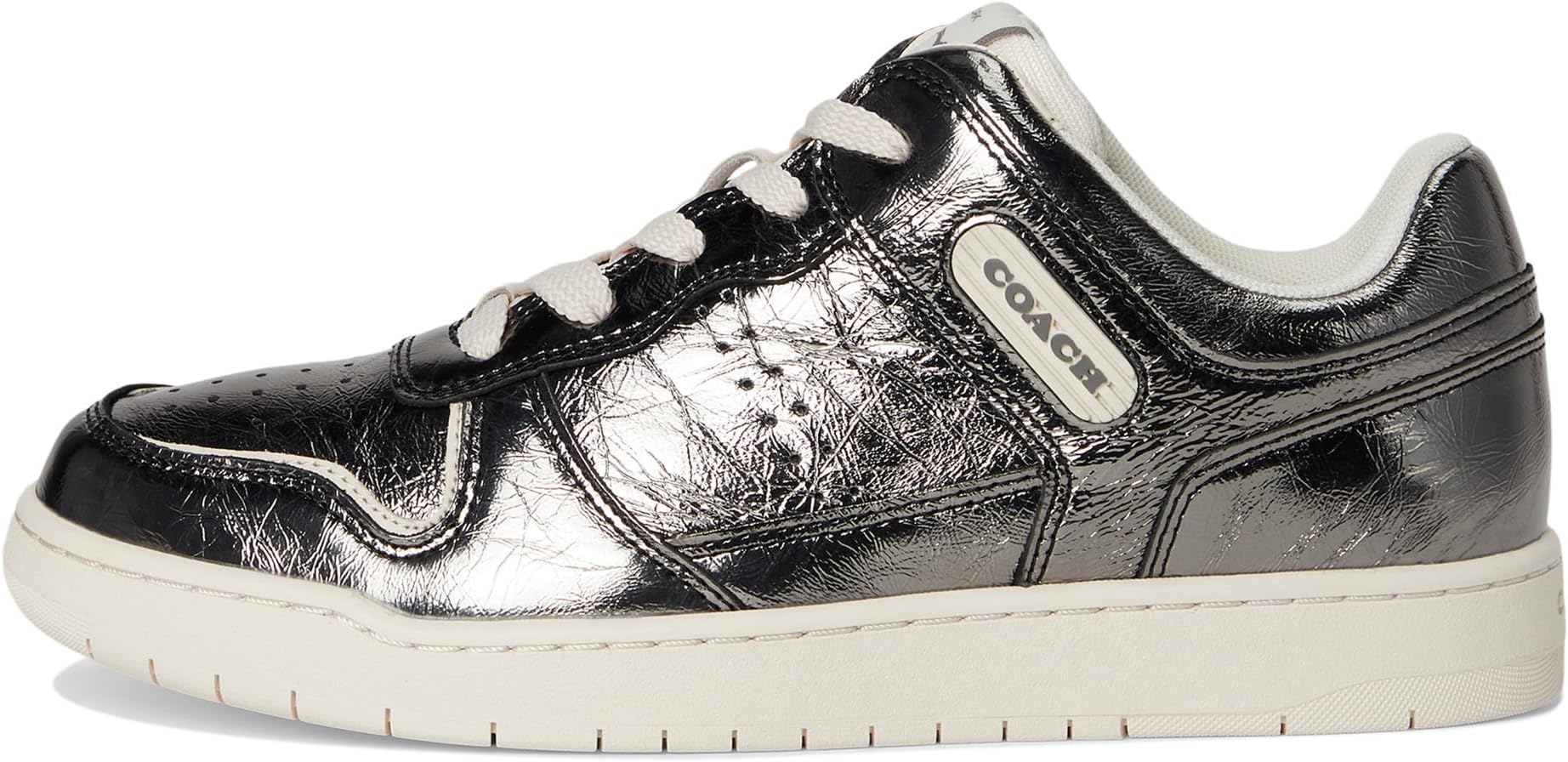 Кроссовки COACH C201 Crinkle Metallic Sneaker, цвет Anthracite — фото 4