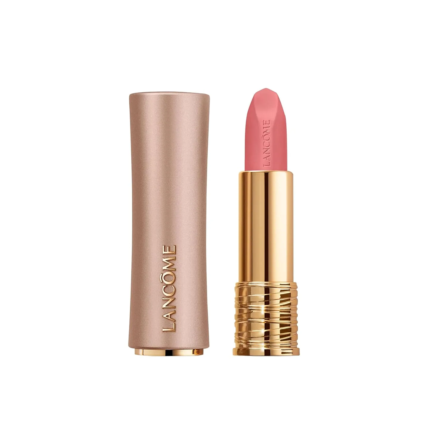 Увлажняющая матовая помада Lancôme L'Absolu Rouge Intimatte - легкая, легко наслаиваемая формула с мягким матовым финишем - комфорт до 24 часов., 300 Self Revealing: Cool pinky nude