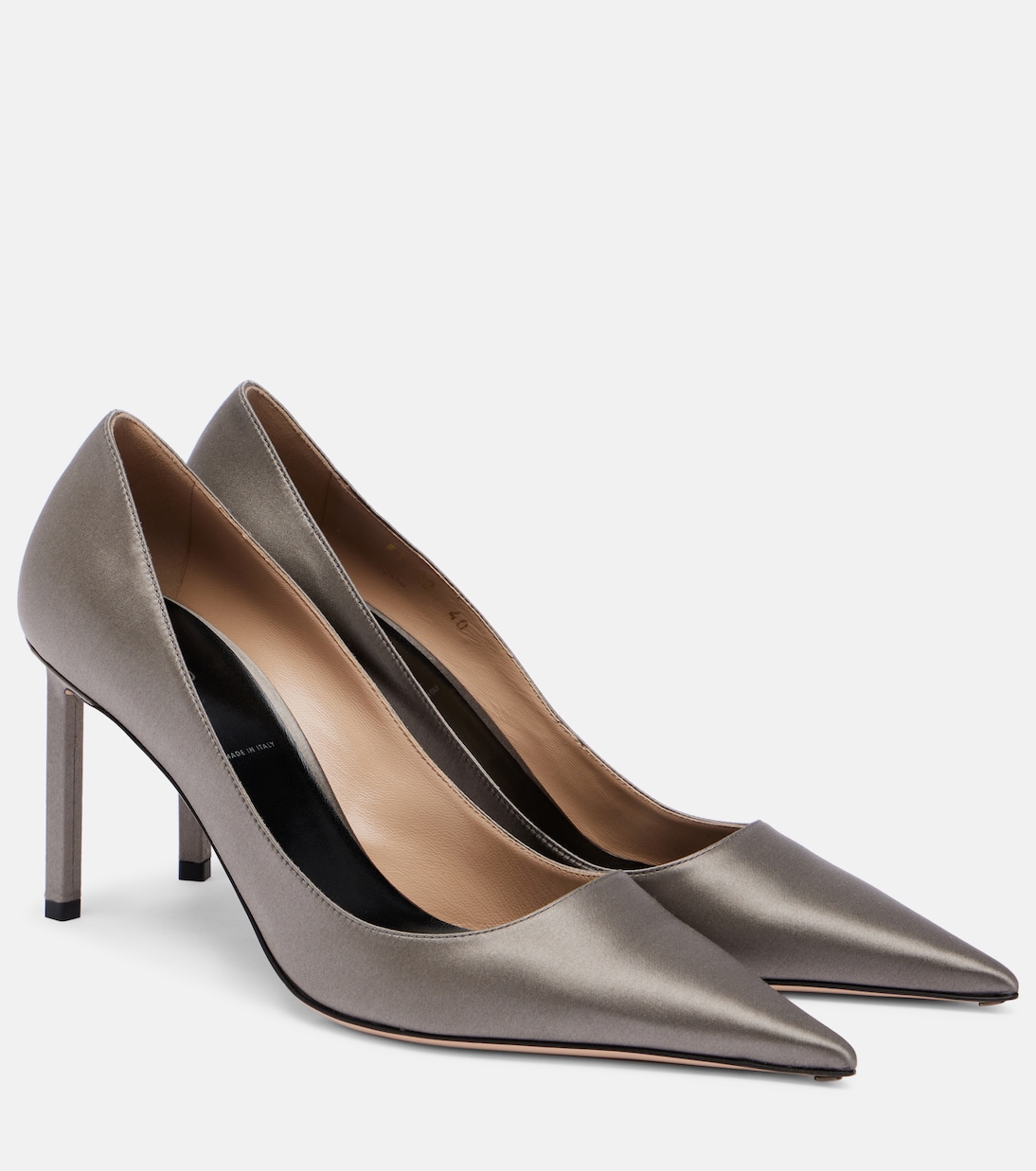 Босоножки Betty 105 из сатина Tom Ford, Graphite