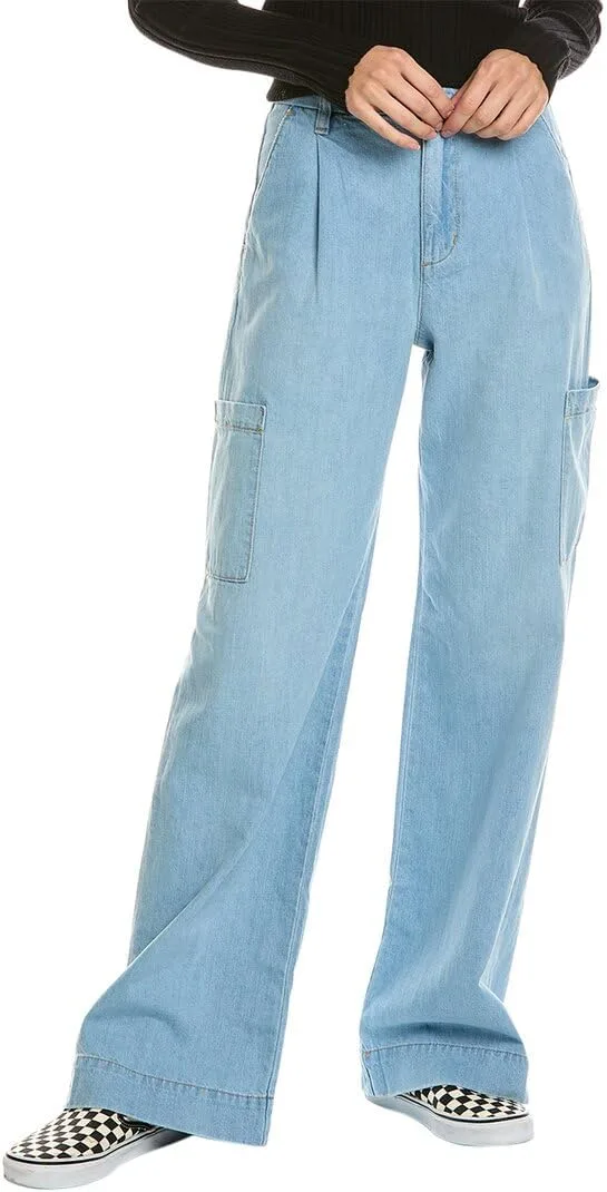 

Joe's Jeans Women's The Petra High Rise Wide Leg Cargo Pant