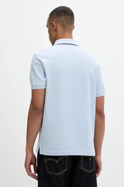 Поло хлопковое Calvin Klein, синий — фото 3