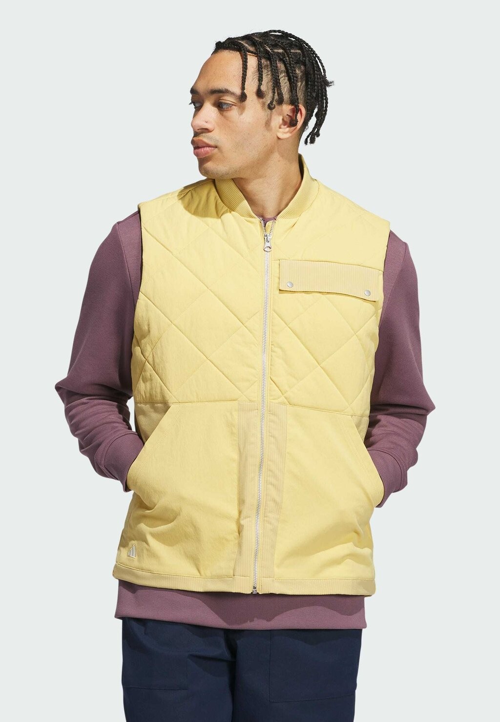 

Жилет GO-TO QUILITED DURARBLE WATER REPELLENT FULL ZIP adidas, бежевый