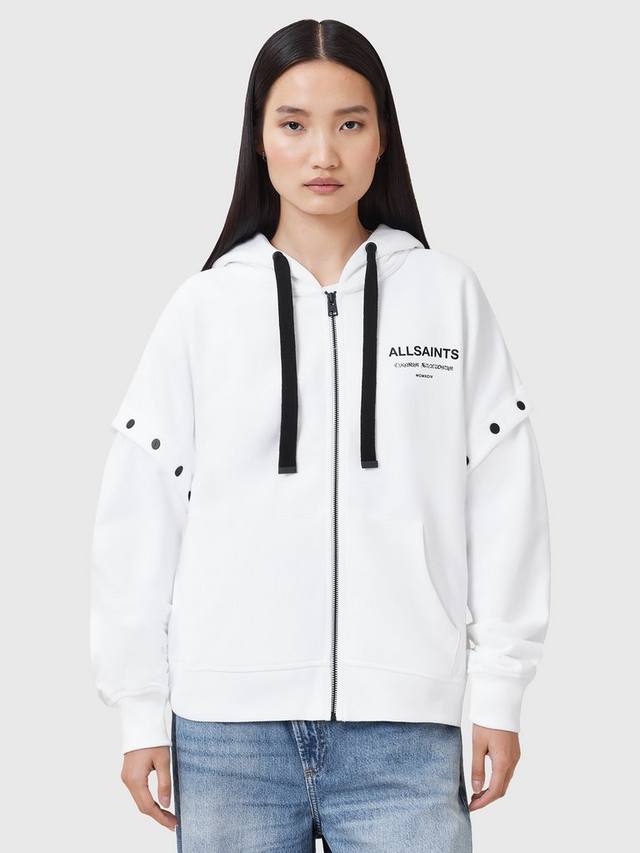 

Толстовка Omnium Amphia Popper Sleeve из чистого органического хлопка AllSaints, Optic White