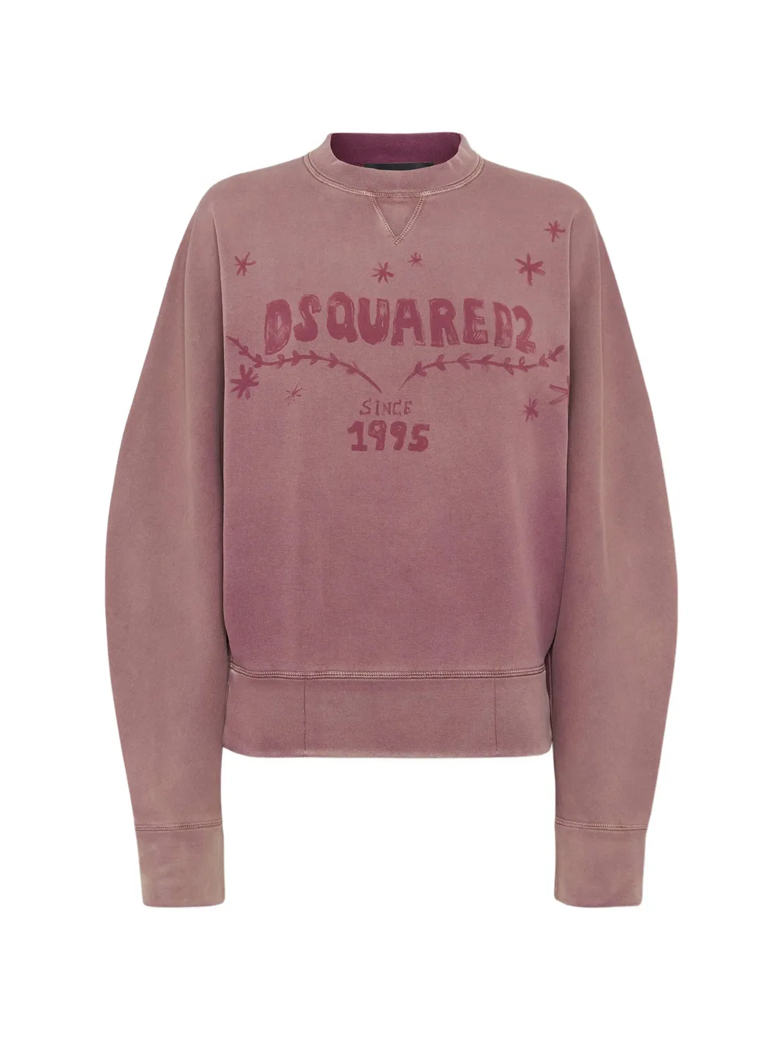 Толстовка с вышивкой DSQUARED2, розовый