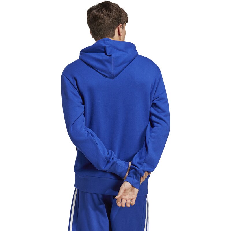 Толстовка с капюшоном, французский трикотаж, большой логотип Adidas, цвет selubl — фото 3
