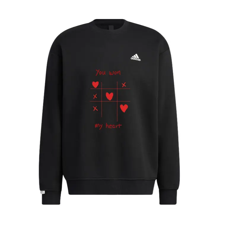

Толстовка унисекс черная Adidas, черный