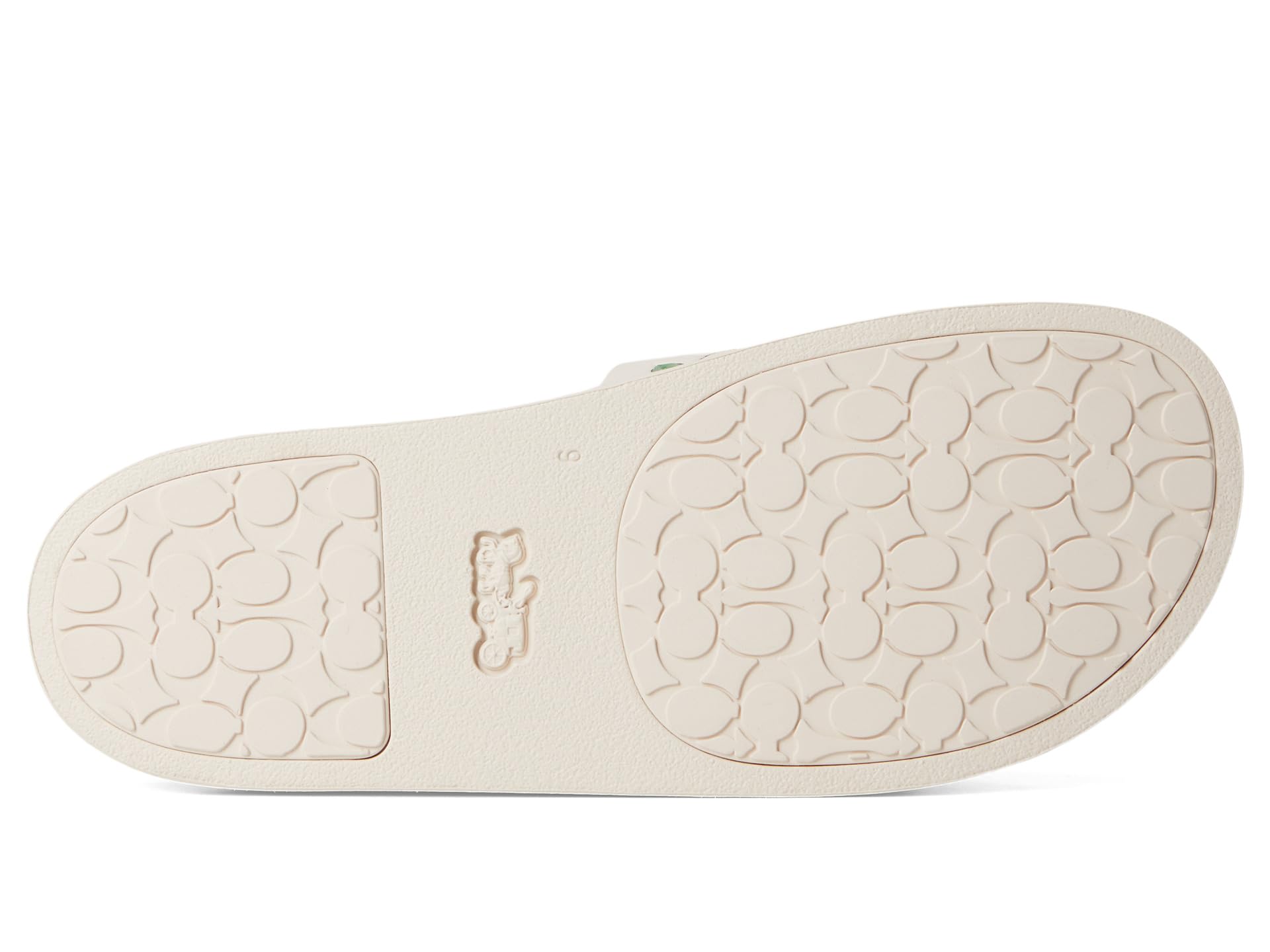Сандалии COACH Udele Sport Slide with Sketch Print, цвет Chalk — фото 3