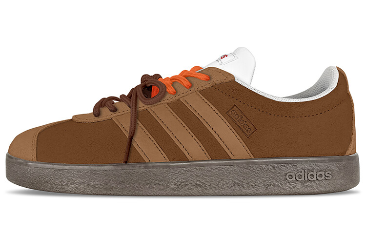 

Кроссовки adidas neo Vl Court Skateboarding Shoes Unisex Low-top Chestnut/Orange, цвет Chestnut/Orange