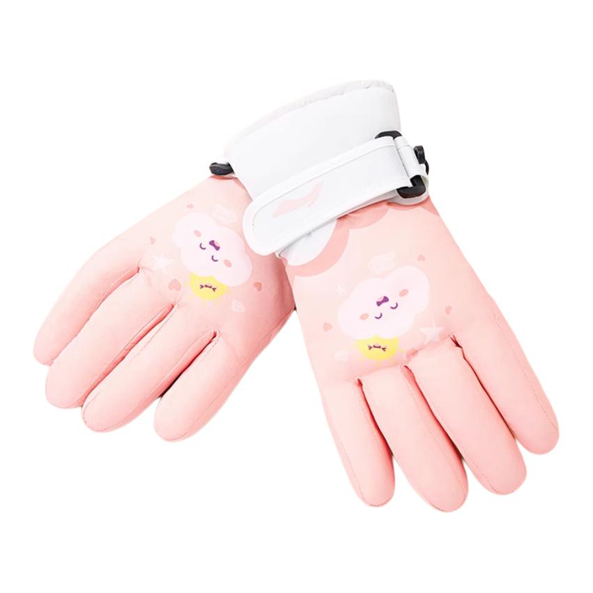 

LINING Детские розовые перчатки из полиэстера, Pink