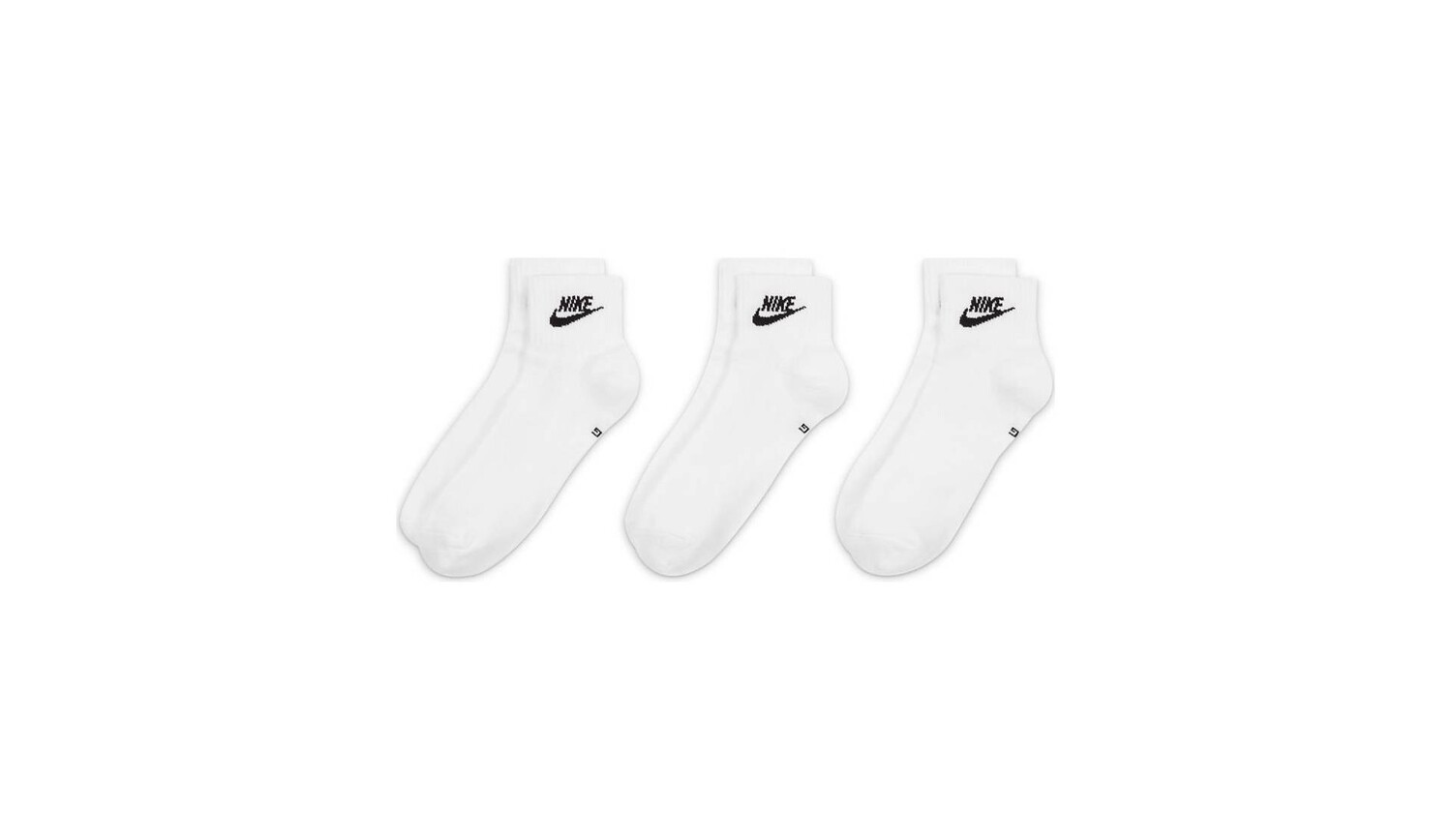 

Набор из 3 белых носков до щиколотки Nike Everyday Essential