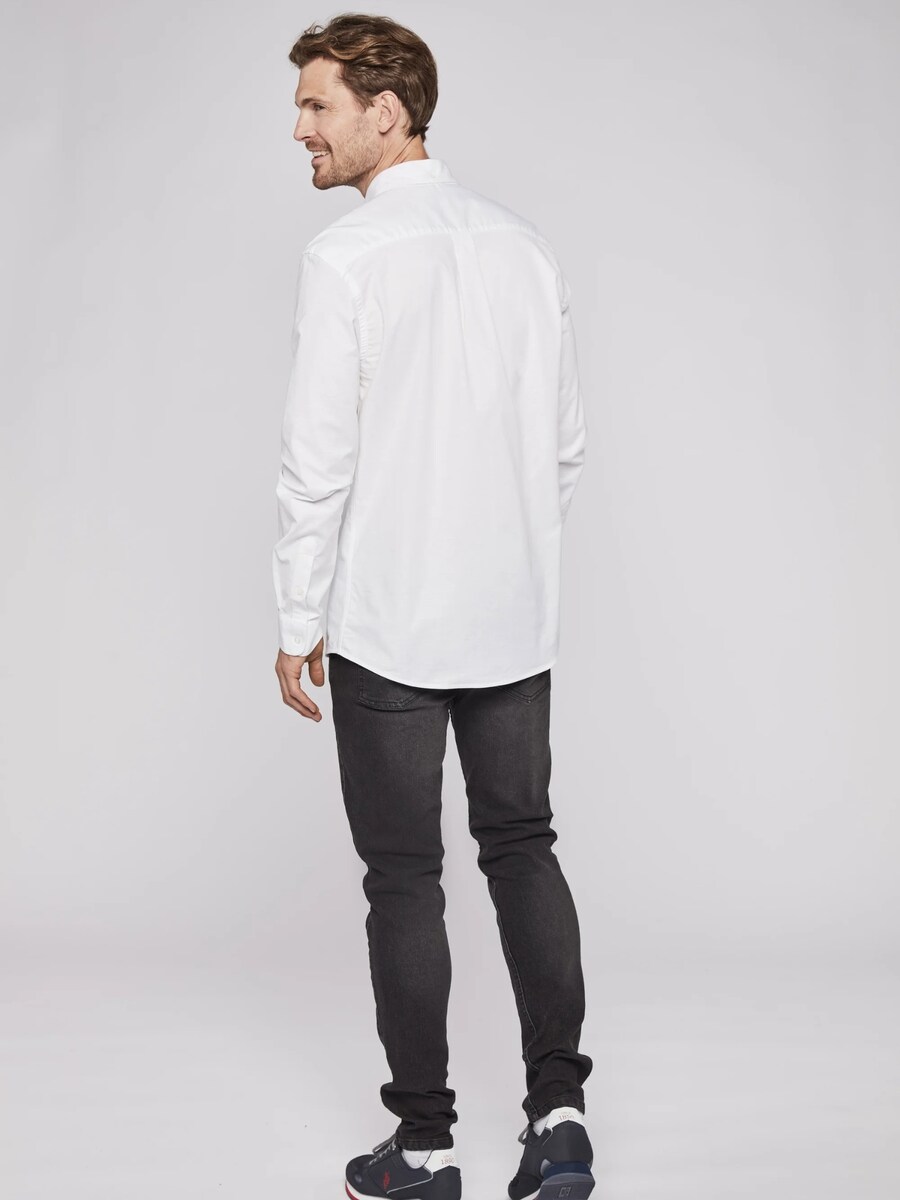 Рубашка Slim Fit на пуговицах U.S. POLO ASSN. Esmar, белый — фото 4