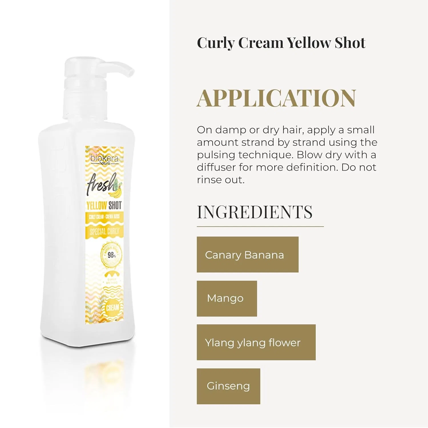 Крем для формирования локонов Curly Cream Yellow Shot от SALERM Biokera Fresh Salerm — фото 4