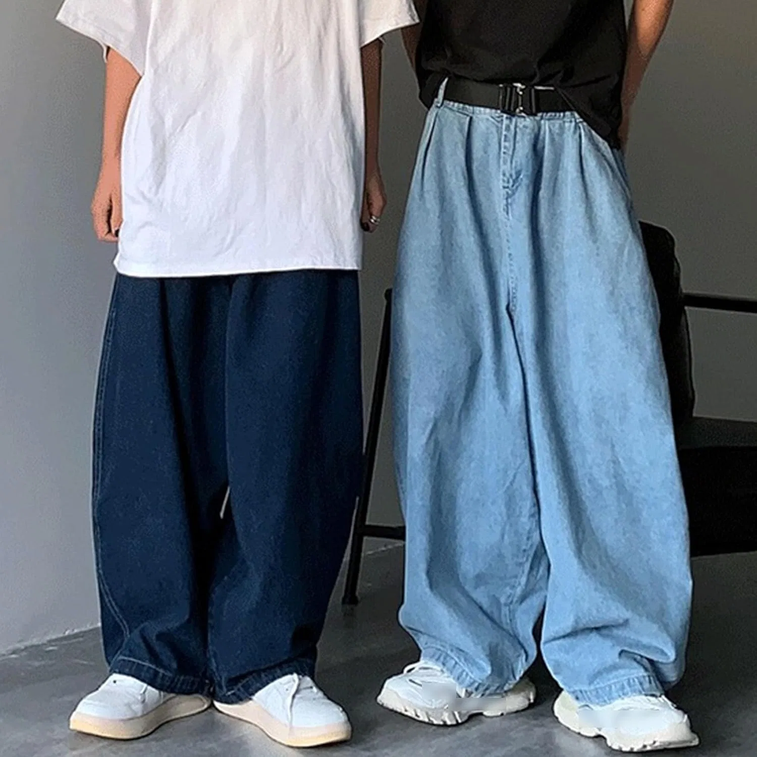 Джинсы свободные Hip Hop Skater, темно-синий — фото 4