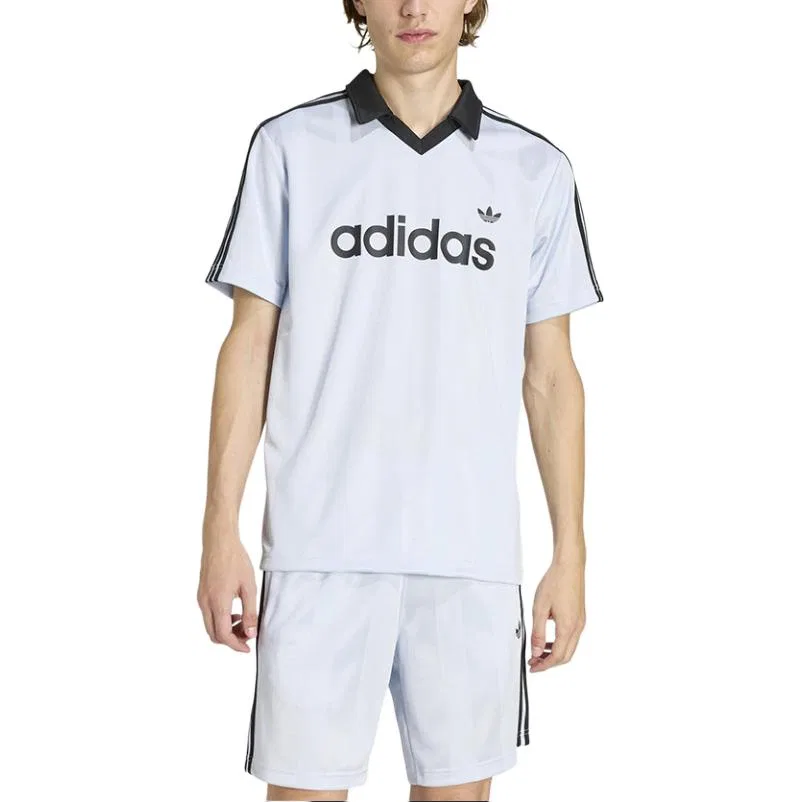 Архивное поло мужское Crystal Blue Adidas Originals