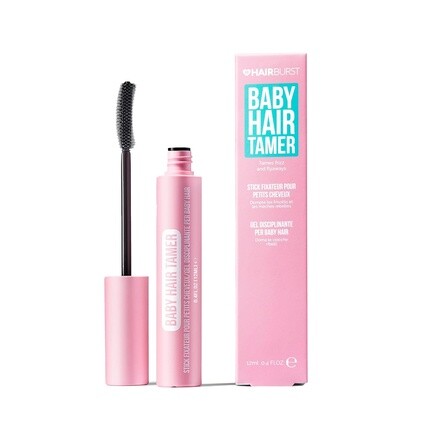 

HAIR BURST Baby Hair Tamer Stick Мгновенное разглаживание и завершение Flyaway Tamer Нежирная щетка для контроля вьющихся волос с кокосовым и аргановым маслами Веганский продукт, не подвергаемый тестированию на животных