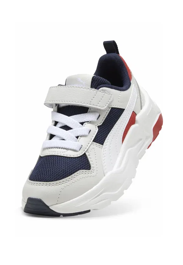 Кроссовки детские Puma Trinity 2 lt ac+ ps, темно-синий-белый-серый-красный — фото 4