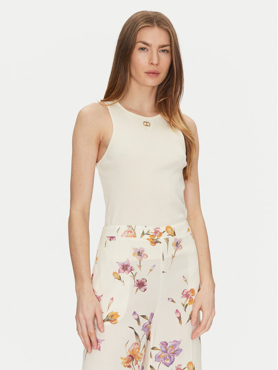 

Топ облегающего кроя 251TP2550 Twinset, бежевый