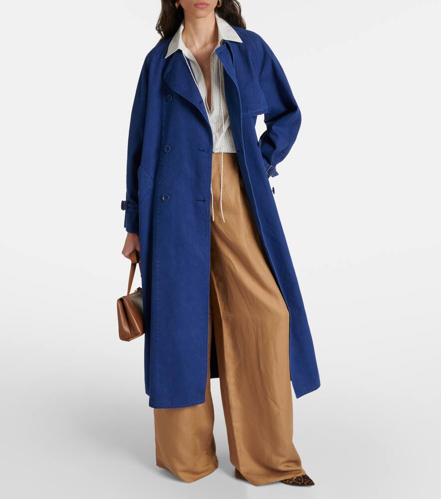 Куртка-тренч из хлопкового полотна calao Max Mara, Blu Inchiostro — фото 2