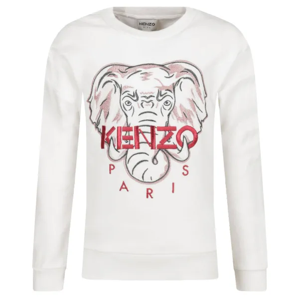 

Толстовка обычного кроя Kenzo Kids, белый