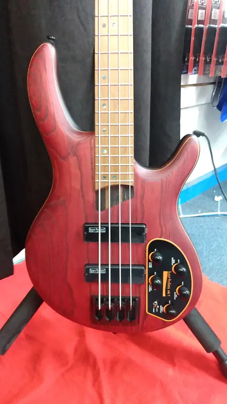 

Басс гитара Cort B4 Artisan Element 2020s Open Pore Red