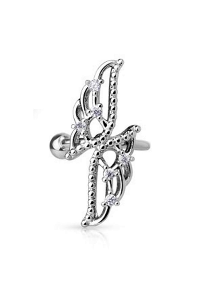 

Bungsa Серебряная серьга-кафф