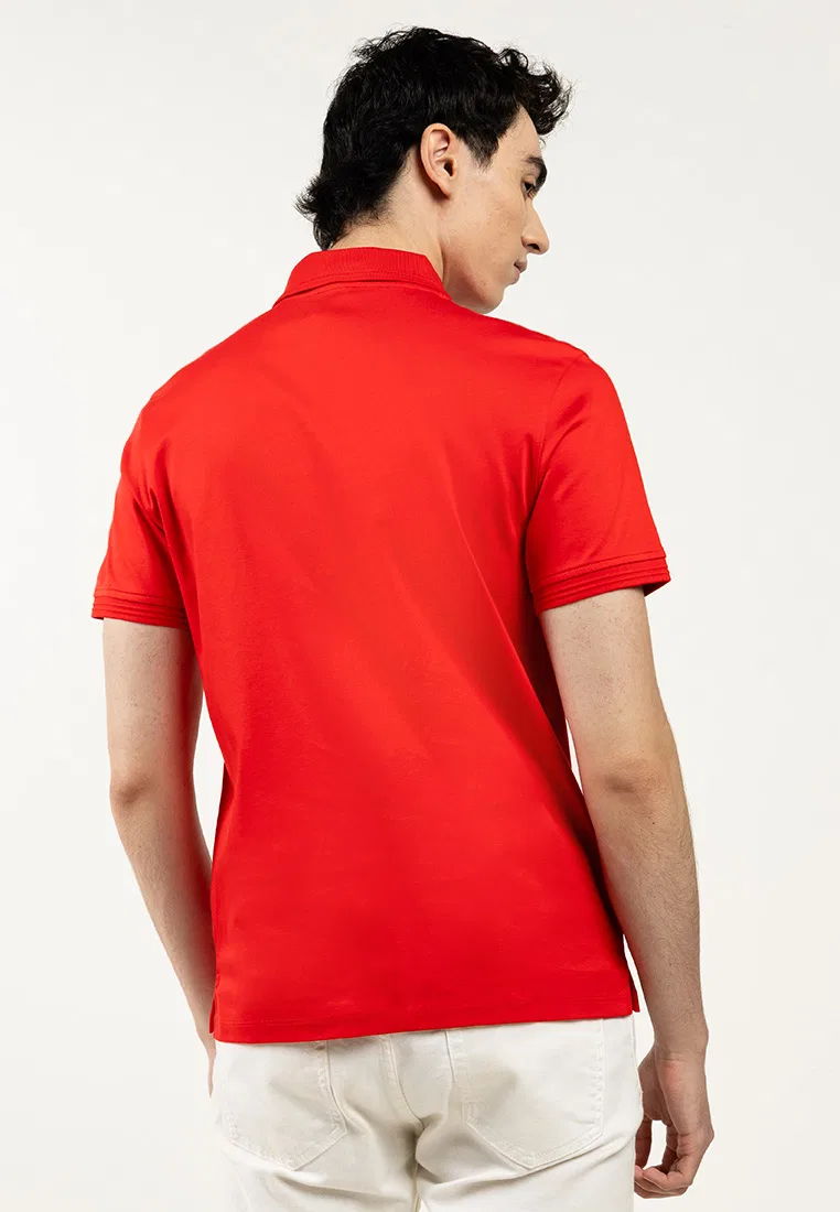 Поло Calvin Klein Sport, slim fit, межсезонное, черное — фото 2