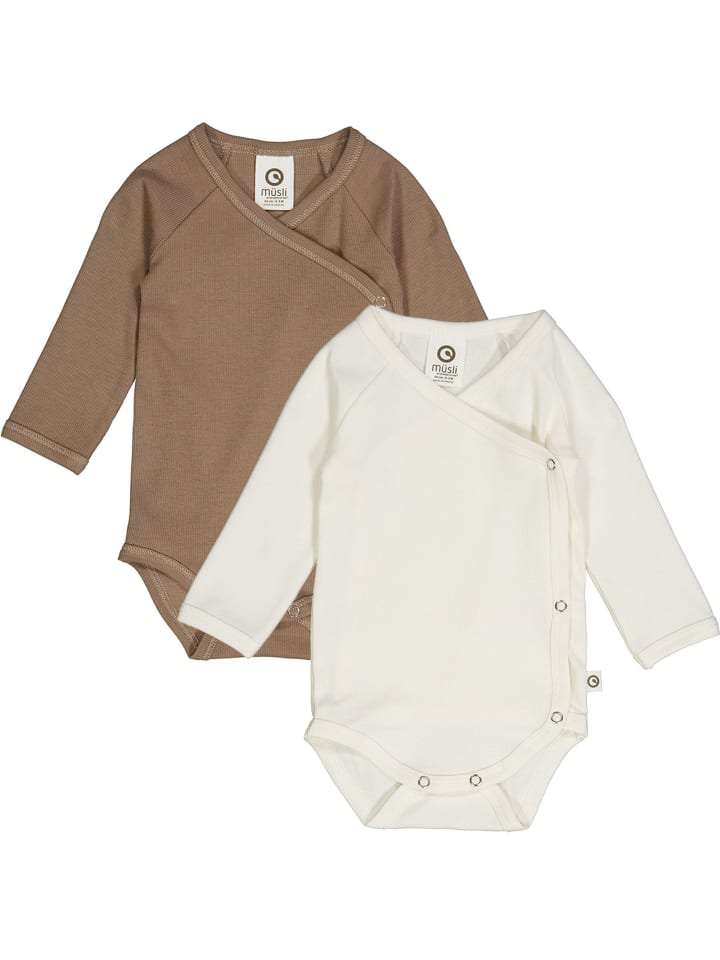 

Müsli Комплект из двух боди с длинными рукавами, кремовый/ореховый цвет