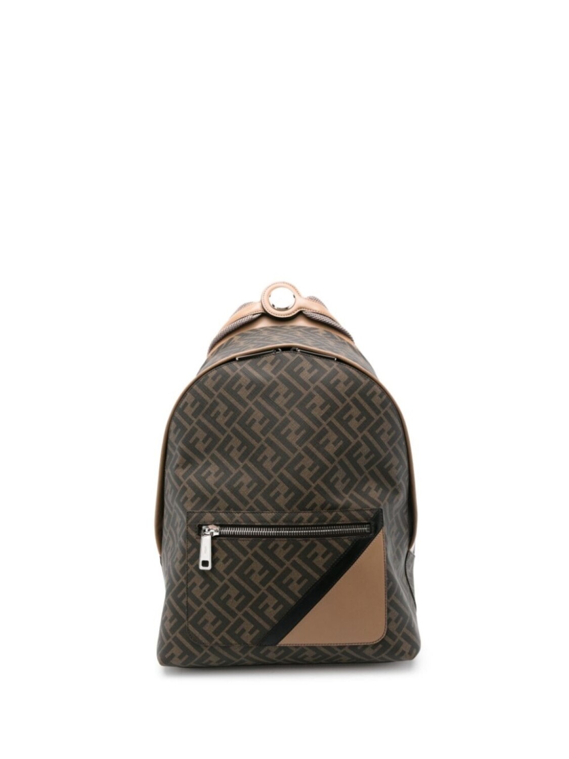 

FENDI рюкзак Chiodo Diagonal с логотипом FF, коричневый