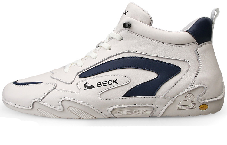 

BECK Мужские повседневные кроссовки High Top черно-белые экрю, цвет Ecru
