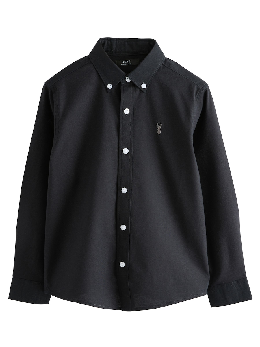 

Рубашка на пуговицах классического кроя Next, черный