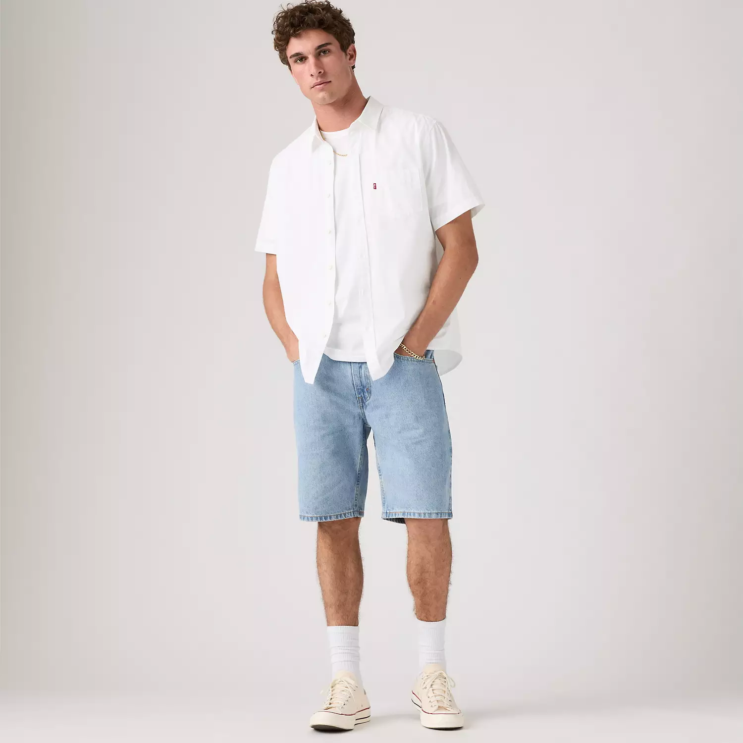 

405 стандартные мужские шорты 10 дюймов Levi's, цвет Light Score - Light Wash - Non Stretch