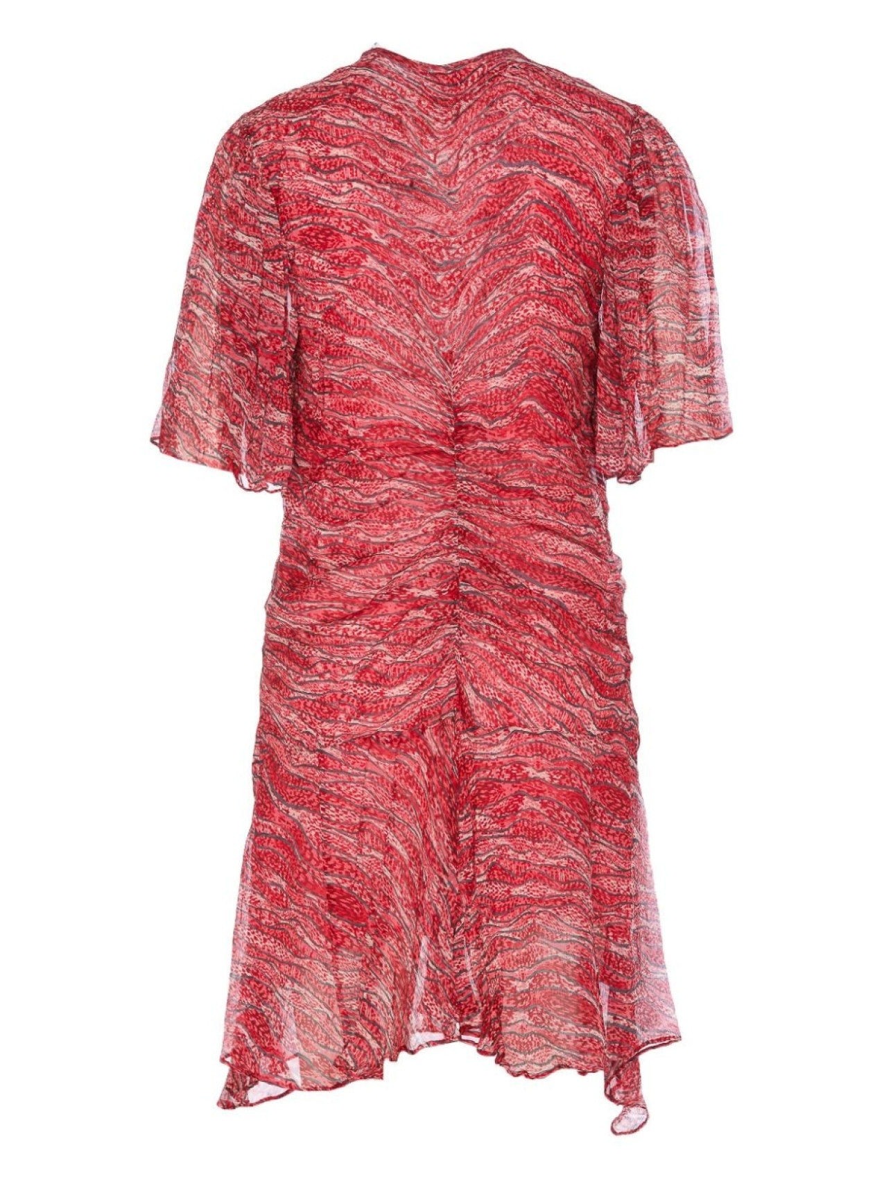 

MARANT ÉTOILE шифоновое платье мини, красный