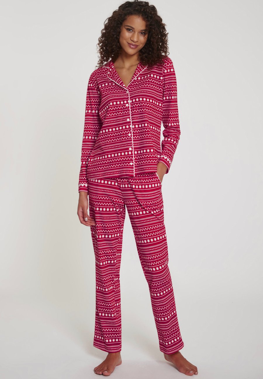 

Пижамный комплект LASCANA XMAS PYJAMA SET, Rot Gemustert/Red