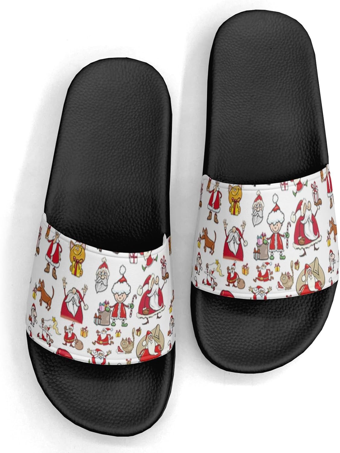 

Сандалии-шлепанцы с рисунком рождественской елки для женщин и мужчин, повседневные, спортивные, для бассейна, душа, дома и на улице Generic, Christmas Gifts Custom 2