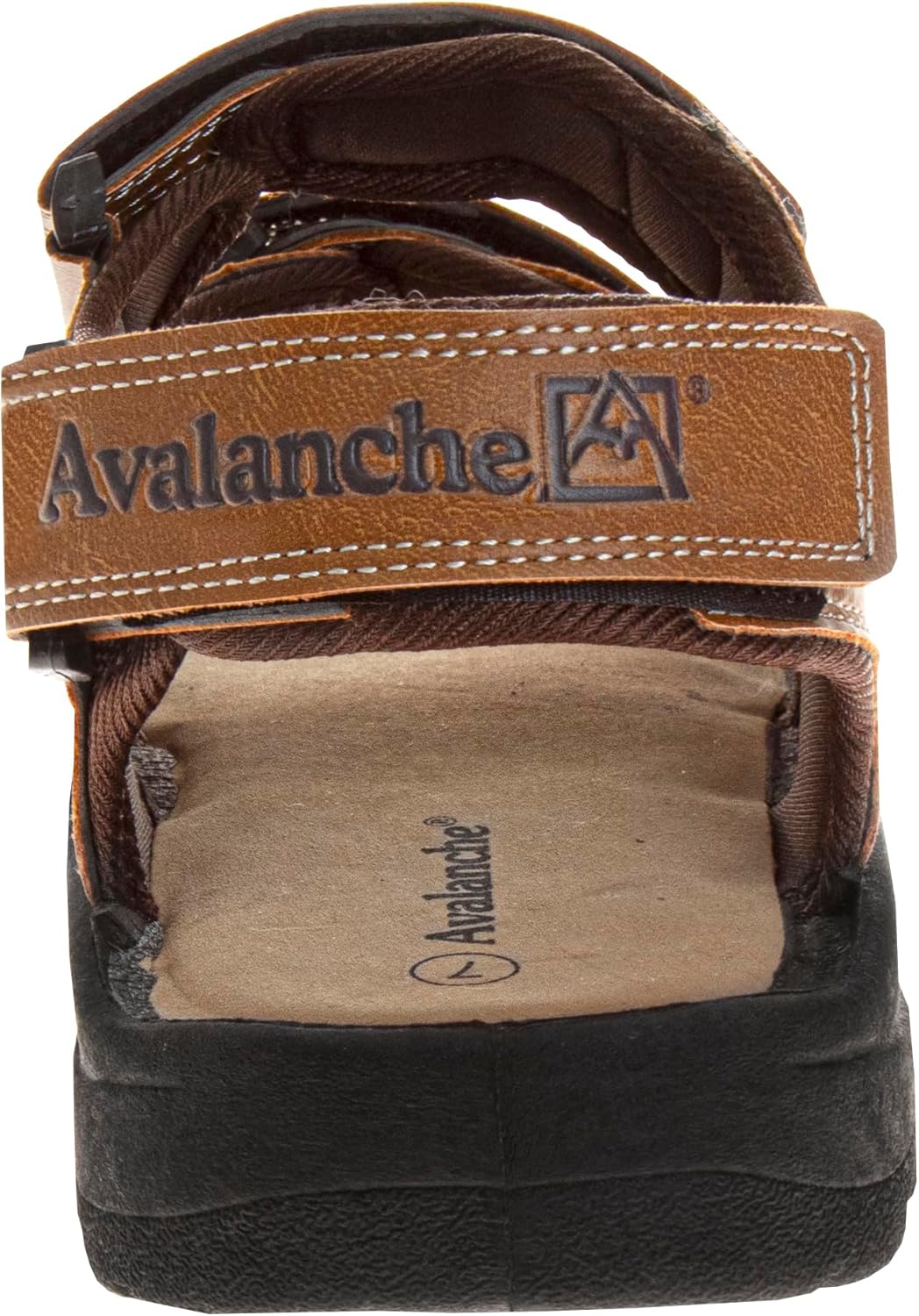 Мужские сандалии Avalanche с открытым носком, регулируемым ремешком - водонепроницаемые рыбацкие сандалии для лета, пляжа и водных видов спорта, Tan — фото 3